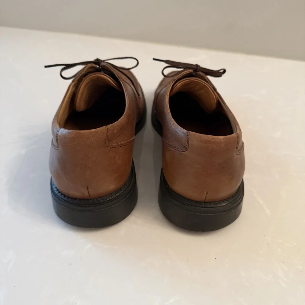 Johnston & Murphy Brown Leather Oxford Shoes Men Size US 13M